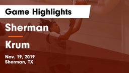 Sherman  vs Krum  Game Highlights - Nov. 19, 2019