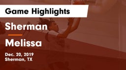 Sherman  vs Melissa  Game Highlights - Dec. 20, 2019
