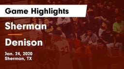 Sherman  vs Denison  Game Highlights - Jan. 24, 2020
