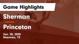 Sherman  vs Princeton  Game Highlights - Jan. 28, 2020