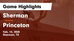Sherman  vs Princeton  Game Highlights - Feb. 14, 2020