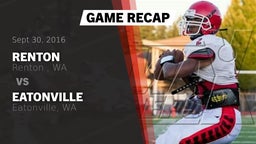 Recap: Renton   vs. Eatonville  2016