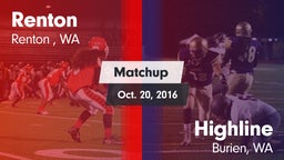 Matchup: Renton   vs. Highline  2016