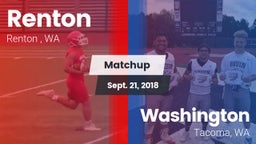 Matchup: Renton   vs. Washington  2018