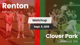 Matchup: Renton   vs. Clover Park  2019