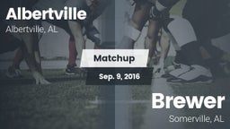Matchup: Albertville High vs. Brewer  2016