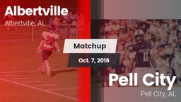 Matchup: Albertville High vs. Pell City  2016