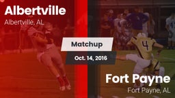 Matchup: Albertville High vs. Fort Payne  2016