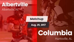 Matchup: Albertville High vs. Columbia  2017