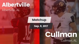 Matchup: Albertville High vs. Cullman  2017