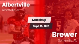 Matchup: Albertville High vs. Brewer  2017