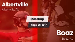 Matchup: Albertville High vs. Boaz  2017