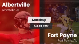 Matchup: Albertville High vs. Fort Payne  2017