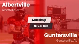Matchup: Albertville High vs. Guntersville  2017