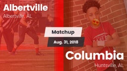 Matchup: Albertville High vs. Columbia  2018
