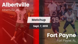 Matchup: Albertville High vs. Fort Payne  2018