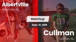 Matchup: Albertville High vs. Cullman  2018