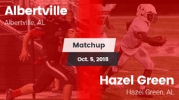 Matchup: Albertville High vs. Hazel Green  2018