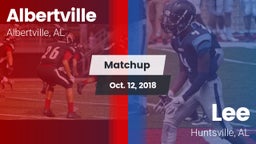 Matchup: Albertville High vs. Lee  2018