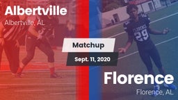 Matchup: Albertville High vs. Florence  2020