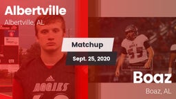 Matchup: Albertville High vs. Boaz  2020
