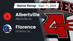 Recap: Albertville  vs. Florence  2020