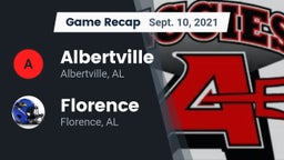 Recap: Albertville  vs. Florence  2021
