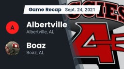 Recap: Albertville  vs. Boaz  2021