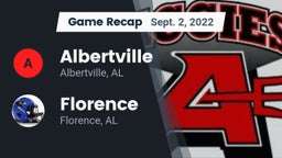 Recap: Albertville  vs. Florence  2022