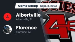 Recap: Albertville  vs. Florence  2023