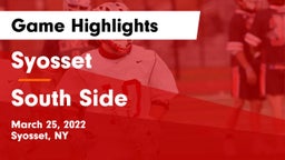 Syosset  vs South Side  Game Highlights - March 25, 2022