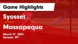 Syosset  vs Massapequa  Game Highlights - March 27, 2024