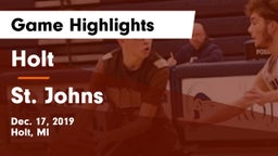 Holt  vs St. Johns  Game Highlights - Dec. 17, 2019