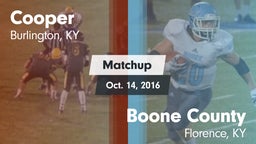 Matchup: Cooper  vs. Boone County  2016