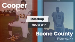 Matchup: Cooper High vs. Boone County  2017