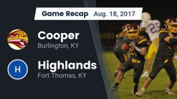 Recap: Cooper  vs. Highlands  2017