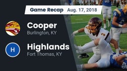 Recap: Cooper  vs. Highlands  2018