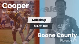 Matchup: Cooper High vs. Boone County  2018
