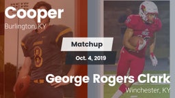 Matchup: Cooper High vs. George Rogers Clark  2019