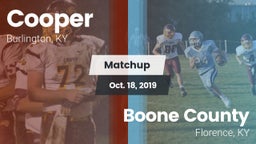 Matchup: Cooper High vs. Boone County  2019
