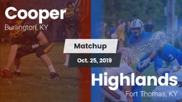 Matchup: Cooper High vs. Highlands  2019