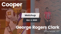 Matchup: Cooper High vs. George Rogers Clark  2020