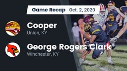 Recap: Cooper  vs. George Rogers Clark  2020