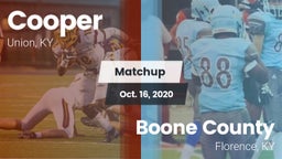 Matchup: Cooper High vs. Boone County  2020