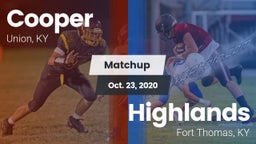 Matchup: Cooper High vs. Highlands  2020
