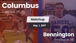 Matchup: Columbus  vs. Bennington  2017