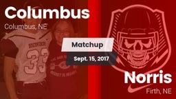 Matchup: Columbus  vs. Norris 2017