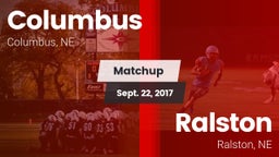 Matchup: Columbus  vs. Ralston  2017