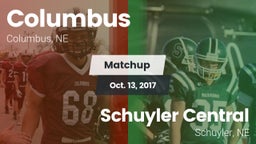 Matchup: Columbus  vs. Schuyler Central  2017
