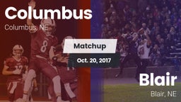 Matchup: Columbus  vs. Blair  2017